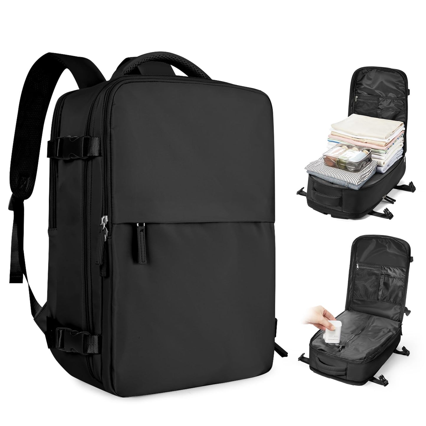 coofay Vacuum Backpack Travel with Pump Airbag Travel Backpack with Vacuum System Mochila de Viaje Compresion al Vacio Easyvacpack Vacpack Backpacks for Traveling Carry on Luggage