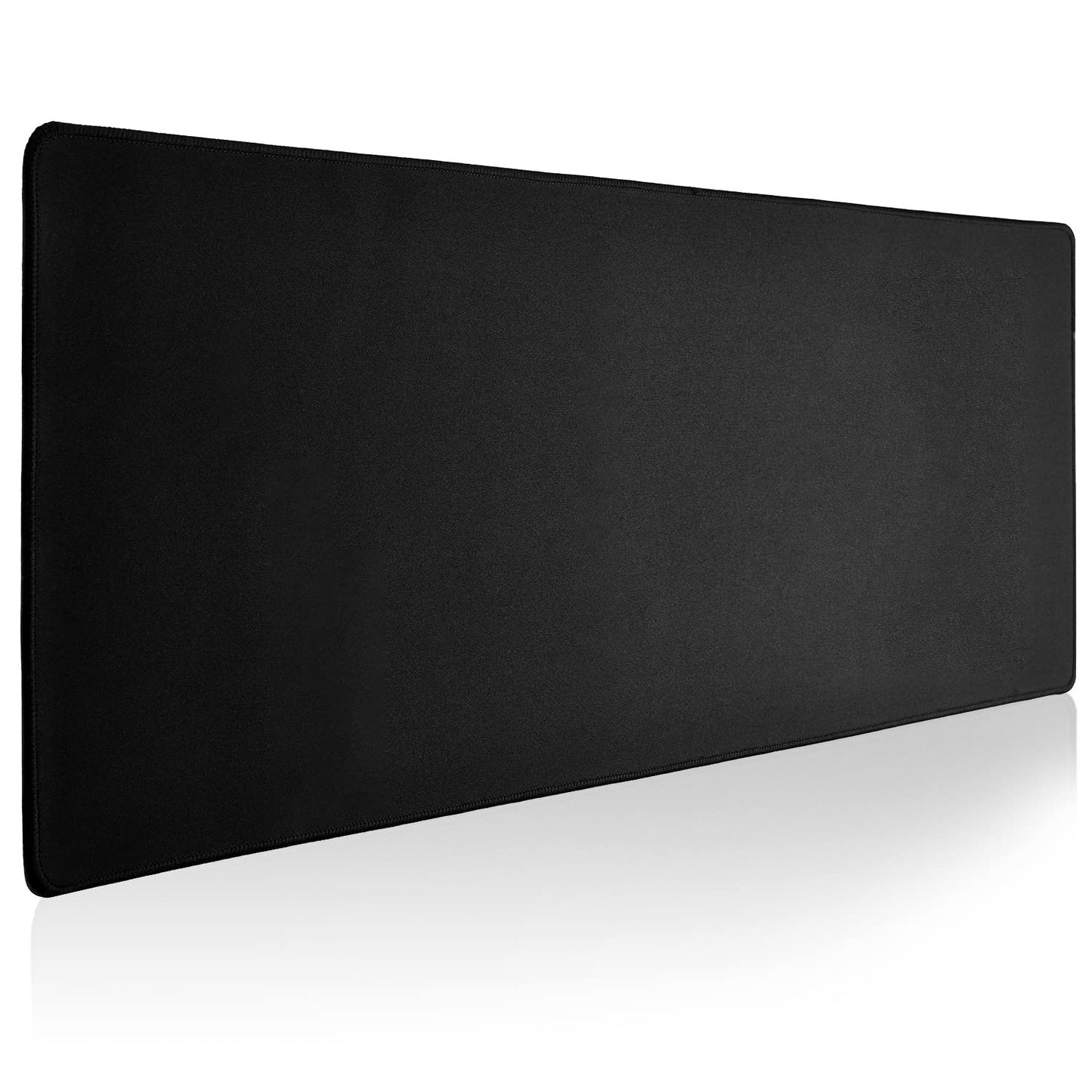 Reniteco Large Gaming Mouse Pad with Durable Stitched Edges, Non-Slip Rubber Base, Big Computer Keyboard Mouse Mat Desk Pad for Home Office Gaming Work, 31.5"x11.8"x0.08", Black
