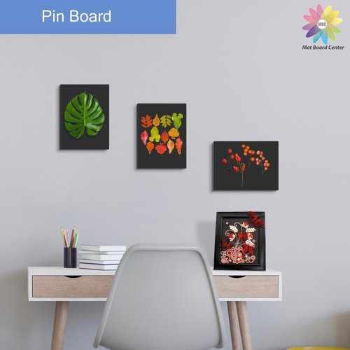 Mat Board Center, Pack of 25 Foam Boards (Black Color, 11x14 3/16")