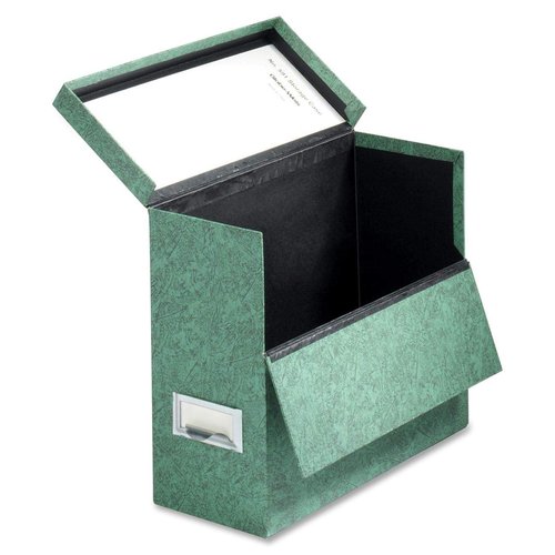 Globe-Weis/Pendaflex Fiberboard Transfer Case, Letter Size, Drop Front, Green (591 GRE)
