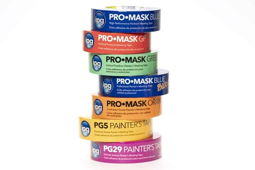 IPG ProMask Blue with BLOC-It, Premium 14-Day Masking Tape, .94" x 60 yd, Blue, (9-Pack)