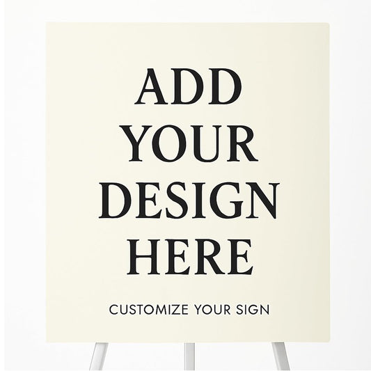 Custom Foam Board – 3/16" Thick Personalized Foam Sign with Your Text, Logo, or Image – Square or Rectangle – 6 Size Options – Ideal for Events, Displays, Presentations & More – Made in USA