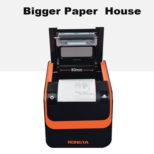 Rongta POS Printer, 80mm Direct Thermal Receipt Printers with Auto Cutter, USB Serial Ethernet Interface, Support Windows/Mac/Linux Cash Drawer, Restaurant Kitchen Printer for ESC/POS (RP332)