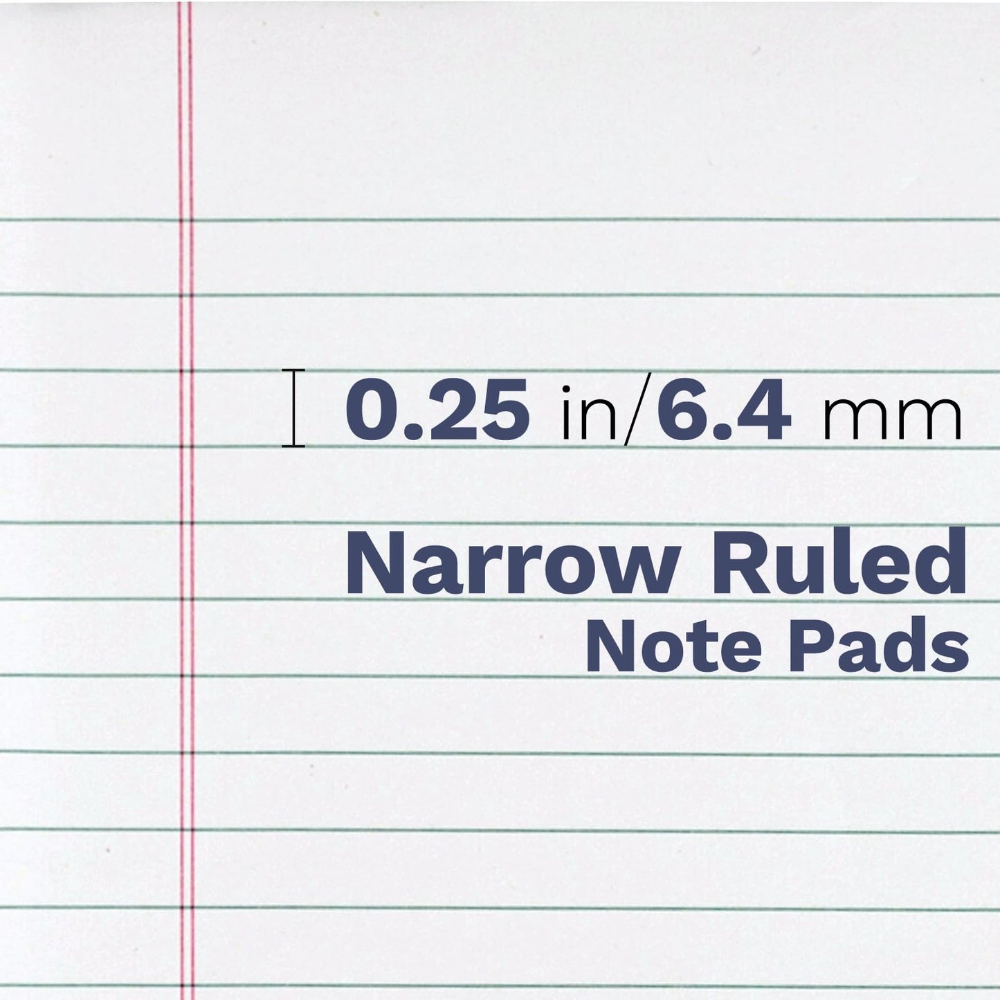 Goefun Note Pads 5x8 12 PCS, Small Legal Pads 5x8 White College Ruled for Work, Perforated White Legal Notepads Lined Paper - 30 Sheets Per Notepad