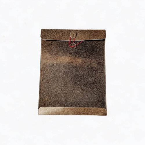 TUZECH Handmade Leather Document Holder Mailing Envelope, Office & Work Resume Sales Portfolio Binder Folder-Interview/Legal Document Organizer (Mix Dark Shades)