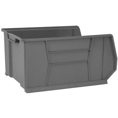 Akro-Mils 30289 Super-Size AkroBins Plastic Storage Bins, Space-Saving Stackable Bins for Garage, Classroom, Warehouse Organization, 24-Inch L x 18-Inch W x 12-Inch H, Grey, 1-Pack