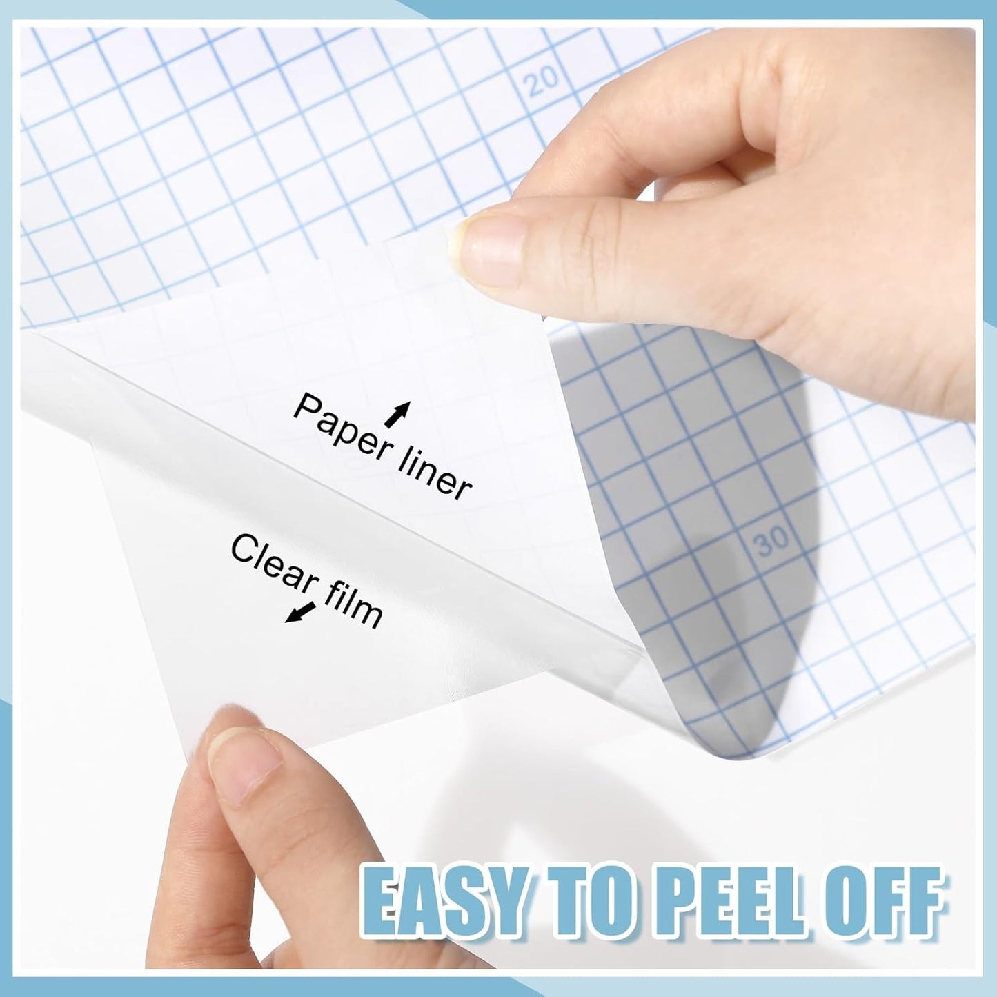 Skiennix Clear Contact Paper Roll - 18" x 10 ft Self-Adhesive Book Cover Protector for Crafts