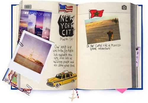 Suck UK SK MYTRAVEL2 My Travel Journal - Black