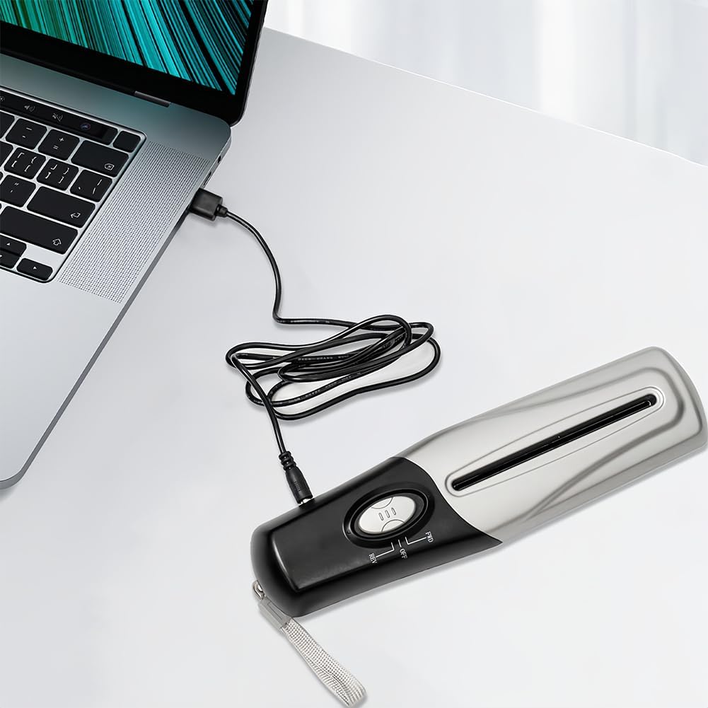 Skiennix Portable Handheld Paper Shredder - Mini USB Document Cutter for Home/Office | 4mm Shredding Capacity
