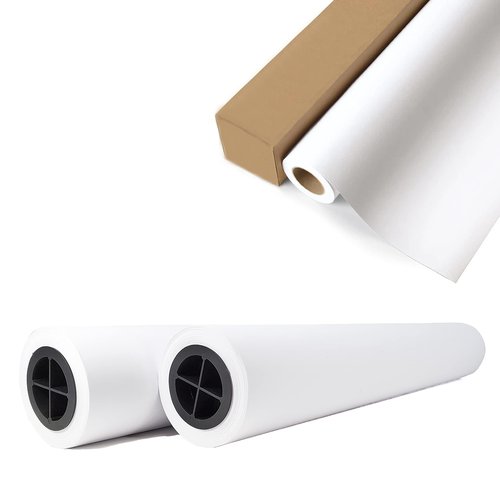 Ultra-White Plotter Paper Rolls 4 Pack (24' x 150', 20lb) | CAD, Ink Jet Bond Paper | Wood-Free, 80GSM For Engineers, Architects, Copy Shops