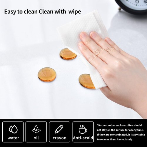 LBJFYHJN Clear Desk Mat, Non-Slip PVC Desk Protector Mat with Round Edge, Heat Resistant & Waterproof Clear Desk Writing Mat for Home and Office (39.4''*19.7'')