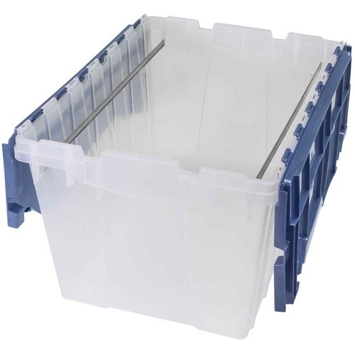 Akro-Mils Plastic Storage Totes with Attached Lids (12 Gallon)