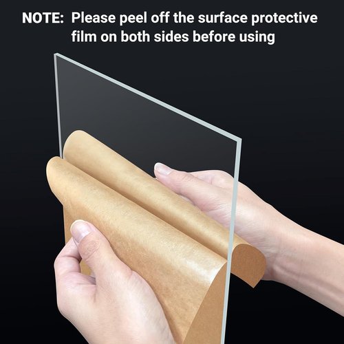 Clear Acrylic Sheet by [Brand Name] - 24 x 36” | 1/4” Thick for Craft Projects, Signs & DIY