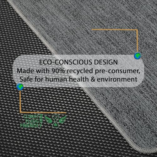 RccugmatS Graphite Texture Office Chair Mat for Hardwood Floor 36 x 48 in, Anti-Slip