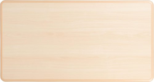 Emma + Oliver Rectangle Activity Table Set - Natural Plastic with 6 Chairs | 23.625" W x 47.25" L