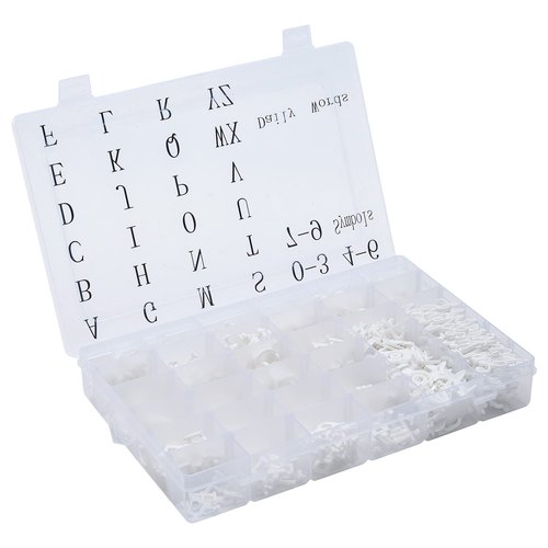 3/4 Inch Letters for Felt Letter Board, Pre-Cut 715 Pieces Including Characters, Numbers, Symbols, Daily Words with Sorting Tray for Changeable Plastic Message Boards