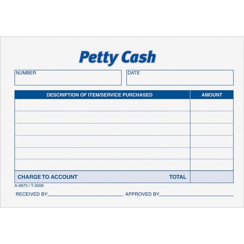 Adams 9672ABF Receipt Pad Petty Cash 5-1/2-Inch x2-5/6-Inch