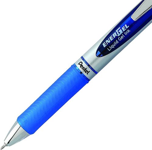 Pentel Energel 0.3mm Extra Fine Point Rtx Retractable Needle Tip Pen - Pack of 12; 6 Black & 6 Blue