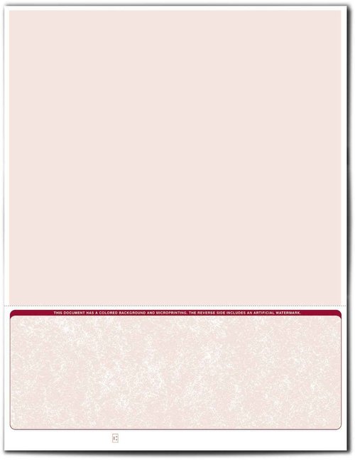 VersaCheck Secure Checks - 250 Blank Business Voucher Checks - Burgundy Classic - 250 Sheets Form #1002 - Check on Bottom