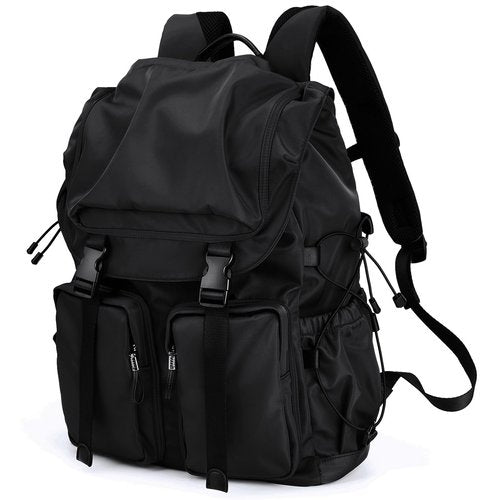BJIAX Vintage Laptop Backpack for Men & Women, 30L Functional Stylish Backpack with Stretchy Side Pocket Design, Water Resistant College Work Commuter Travel Backpack Fits 15.6 Inch Tablet, Notebook