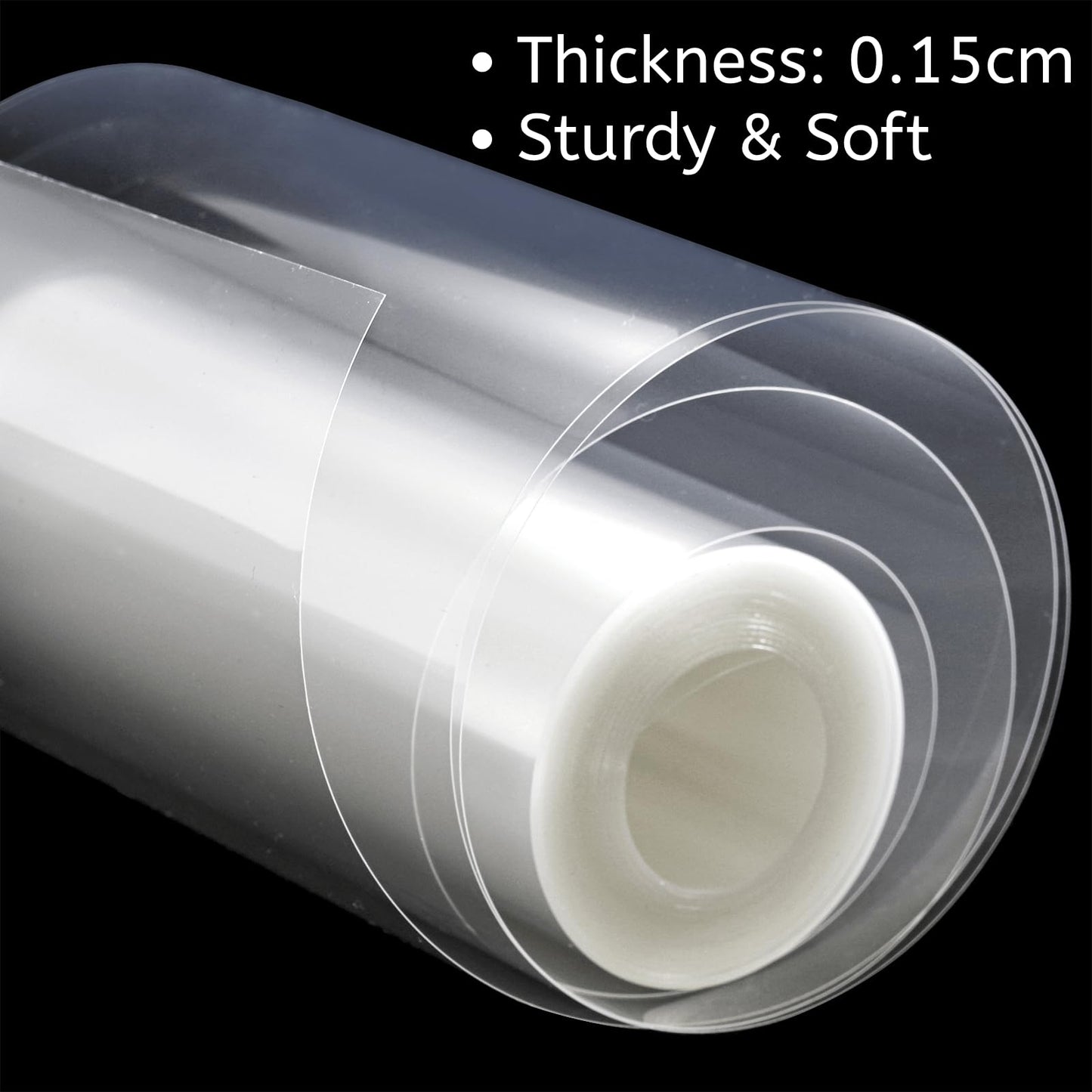 YOUEON Cake Collars Acetate Roll 4/4.7/6/8 x 394 Inch, Clear Cake Acetate Sheets & Strips for Chocolate, Mousse, Baking, Transparent Surrounding Edge Wraping Decorating, Shaker Cards