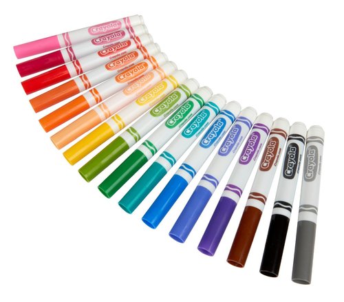Crayola Broad Line Markers Classpack (256 Ct), Bulk Teacher Supplies for Back to School, Kids Markers, Classroom Must Haves, Arts & Crafts Supplies