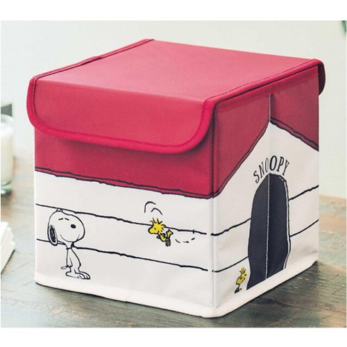 Finex White Dog Collapsible Foldable Storage Organizer Box with Removable Matching Lid Acessories Pen Holder Oxford Cloth