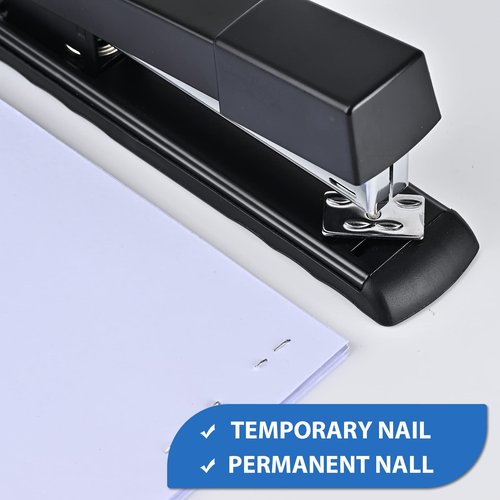 Craftinova Metal Desktop Stapler - 25 Sheet Capacity, Heavy Duty, Black, with 2000 Staples & Remover, Office Use, 6 Pack