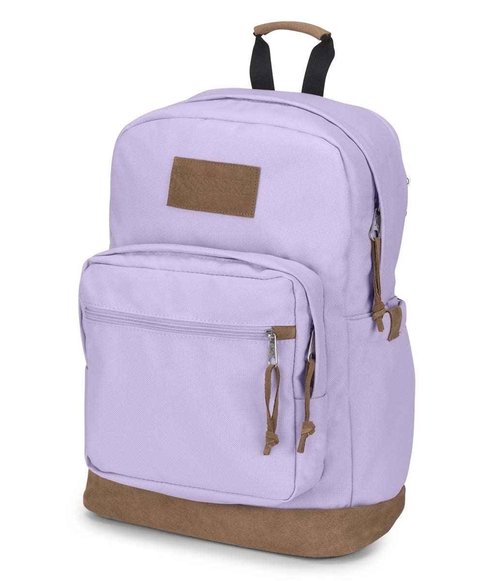 JanSport Right Pack Premium Backpack - Daypack with 15" Laptop Sleeve, Main Compartment, Water Bottle Pocket, Pastel Lilac