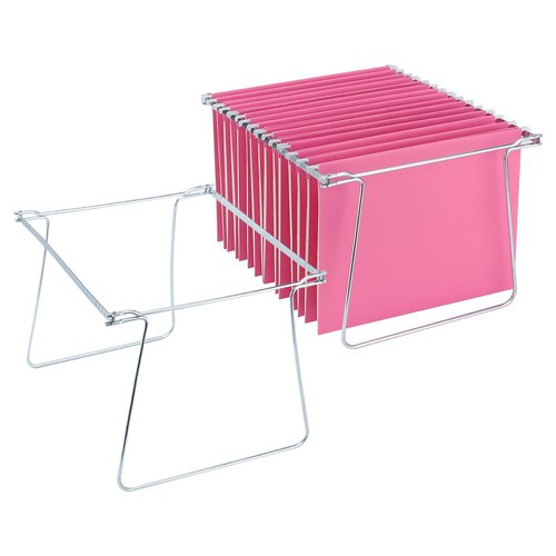 VZCPYTPM 2 Packs Hanging File Folder Frame,Heavy Duty Steel Hanging File Organizer,File Cabinet Rails,Adjustable 11 to 17.4 Inches