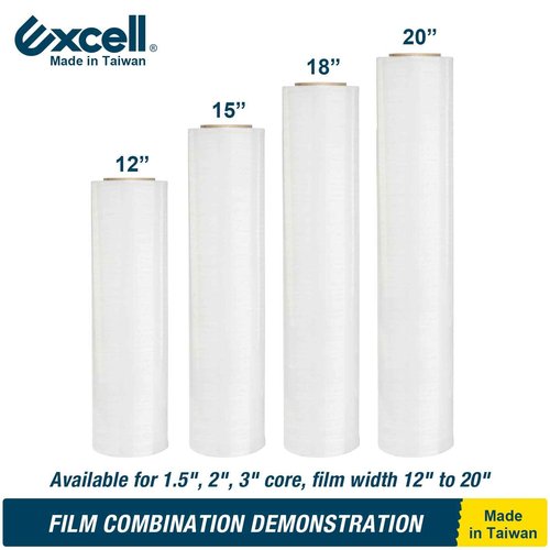 Excell SF-2781 Durable Industrial Stretch Film Dispenser with Adjustable Tension, fit 12" to 20" Film Height,Use for Office, Home, Stores and Warehouses Lightweight Pallet Wrapper