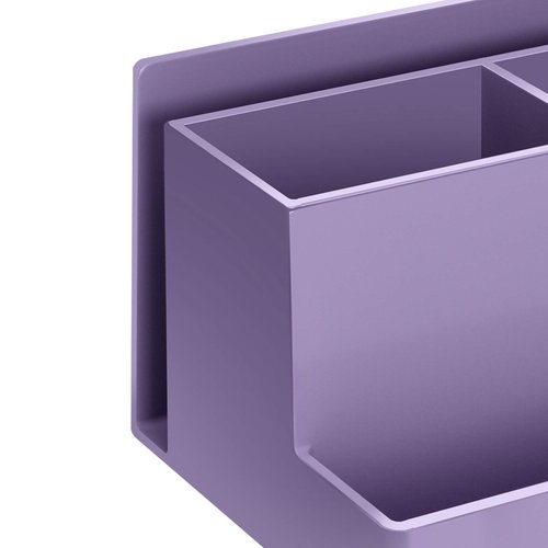 Acrimet Desktop Organizer - Multi Organizer Caddy Holder for Office, Home and School use (Plastic) (Solid Purple Color)