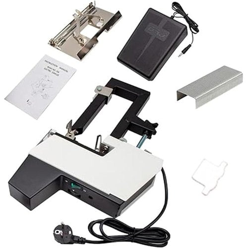 Electric Stapler, Automatic Rapid Heavy Duty Dual Use Flat and Saddle-Binder Book Binding Machine With Foot Pedal for Office