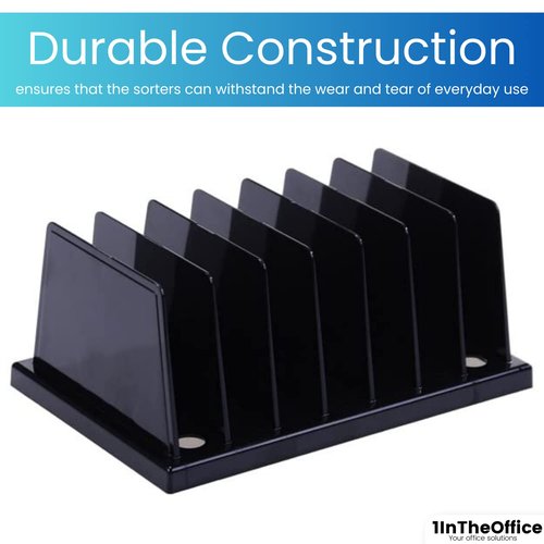 1InTheOffice Desk Step Sorter - 7 Compartments (2 pack)