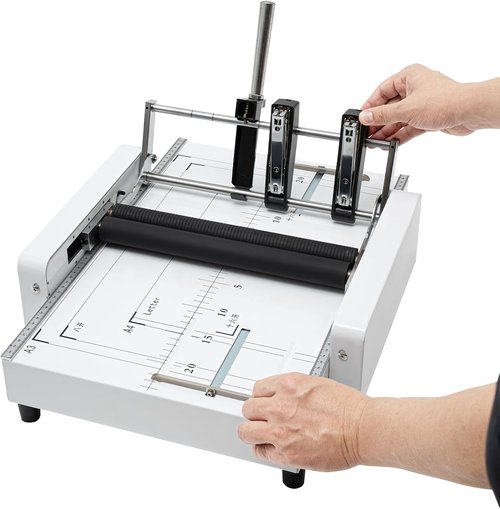 **A3 Paper Folding & Binding Machine - 2-in-1 Booklet Maker for Fast Stapling Up to 300 Books/Hour**