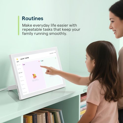 Digital Calendar, 10.1inch Smart WiFi Electronic Calendar&Chore Chart, IPS Touch Screen HD Display for Family Schedules, Share Moments Instantly from Anywhere Digital Calendar 10.1