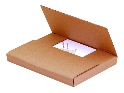 Aviditi Kraft Easy-Fold Corrugated Cardboard Mailing Boxes, 10 1/4" x 8 1/4" x 1 1/4",Pack of 50, Crush-Proof, for Shipping, Mailing and Storing