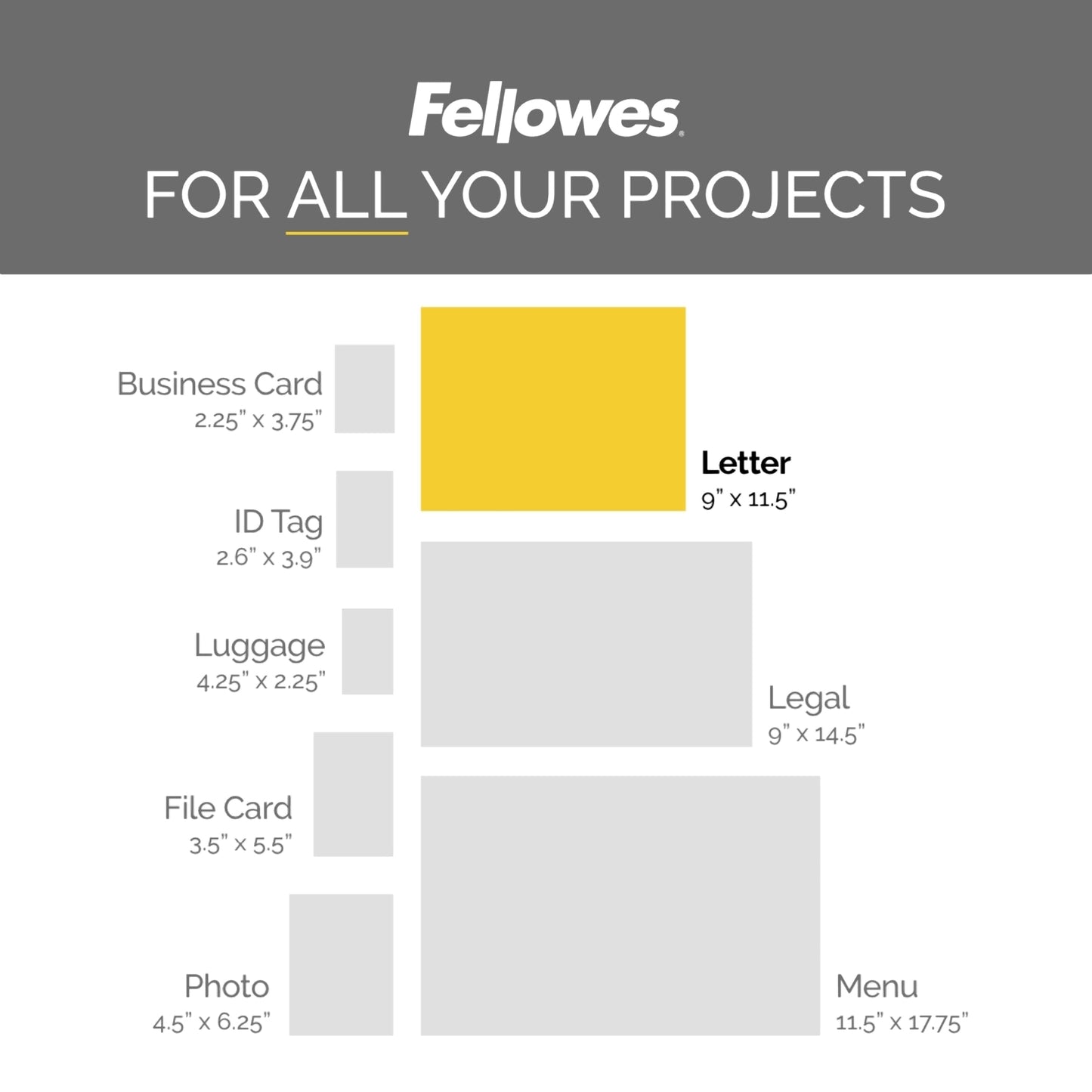 Fellowes Thermal Laminating Pouches, ImageLast, Jam Free, Letter Size, 5 Mil, 50 Pack (5204002)