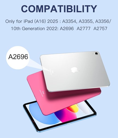 Harvopu iPad 11th & 10th Gen Case - Folio Cover with Keyboard, Trackpad & Pencil Holder | Navy Blue