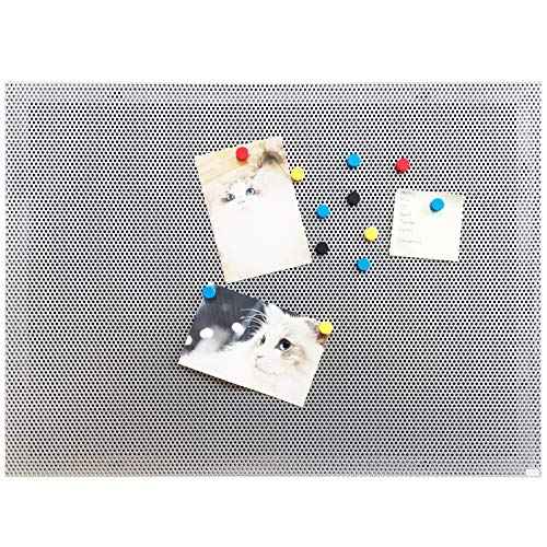 JILoffice Bulletin Board, Magnetic Board 24 x 18 Inch, Great Wall Mounting Board with 40 Magnets, Decorative Board for Photos and Messages