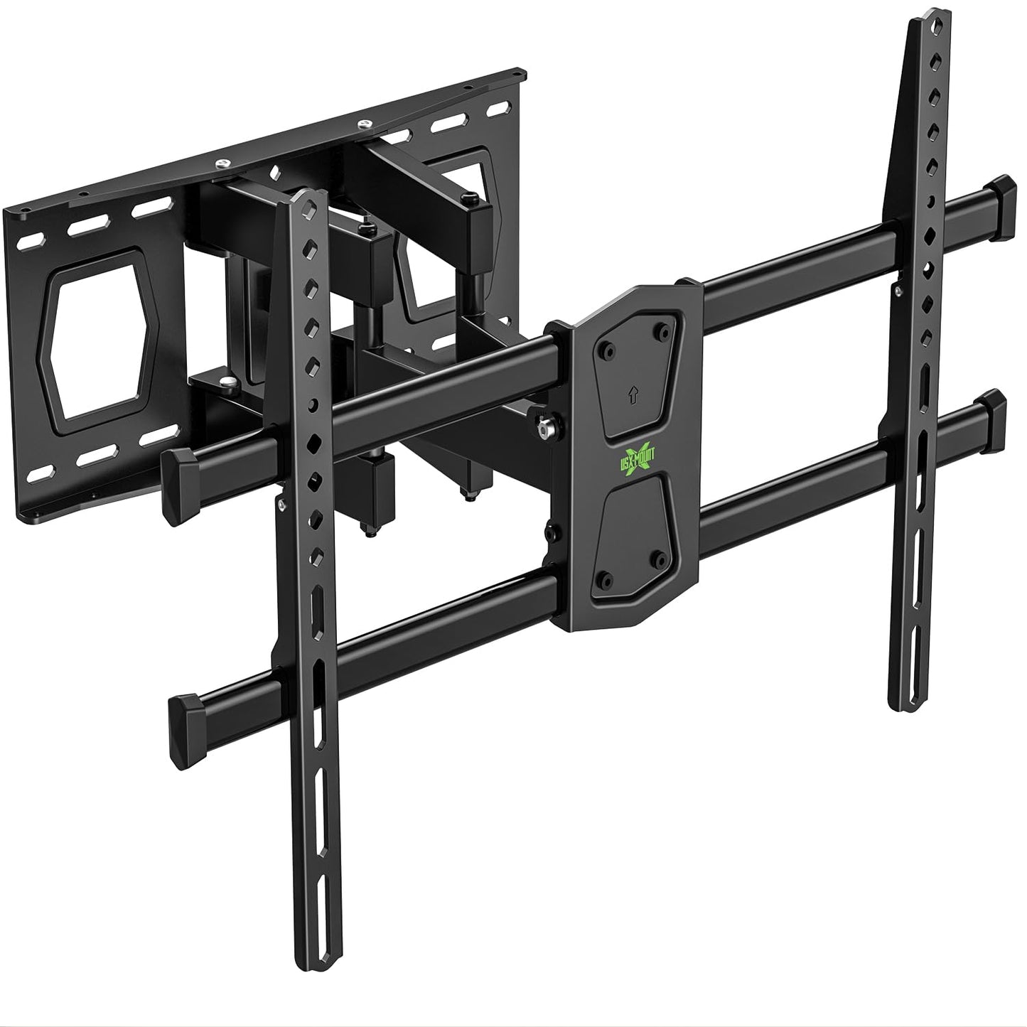 USX MOUNT Full Motion TV Wall Mount for 42-82 Inch TVs up to 120lbs, Wall Mount TV Bracket with Articulating Swivel Tilt Extension Leveling, Max VESA 600x400mm Fits 12/16" Wood Stud