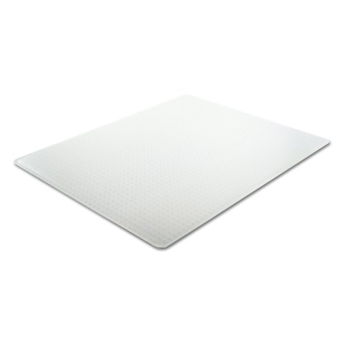 deflecto SuperMat Frequent Use Chair Mat Medium Pile Carpet Beveled 46 x 60 Clear