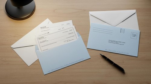 634CR Blue Courtesy Reply Envelopes - 6 1/2 x 3 5/8 Inches | Pack of 250