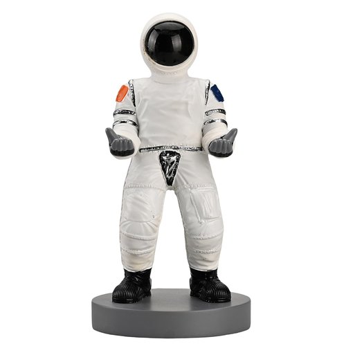 CYXStar Astronaut Mobile Phone & Pen Holder, Device Stand, Desk Organizer Decorative Pencil Holder (White&Black)