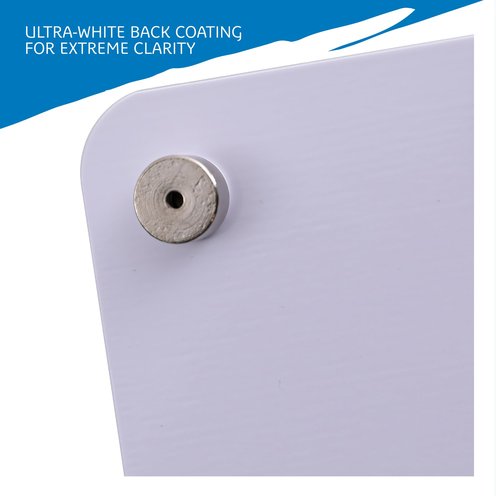 Iceberg Clarity Glass Personal Dry Erase Board, Office Supplies, with Ultra-White Back and Aluminum Frame, 9" x 12"