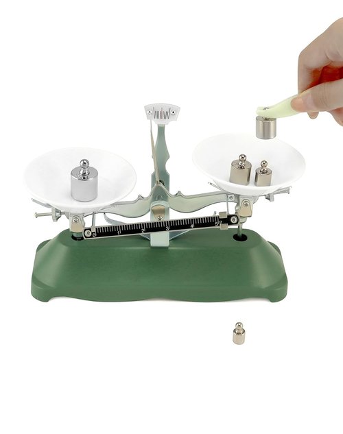 QWORK Balance Scale - 100g/0.1g Precision Triple Beam Balance for Educational Use