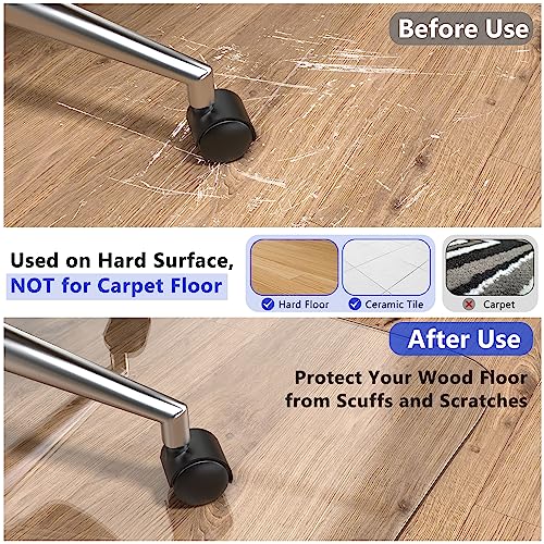 Large Office Chair Mat for Hardwood Floor - 40"x96" Heavy Duty Desk Chair Mat for Office Chair - Clear Computer Floor Protector Mat - Easy Glide and Flat Without Curling