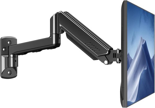 MOUNTUP Single Monitor Wall Mount - Fully Adjustable Arm for 32" Screens | Supports 4.4-19.8lbs