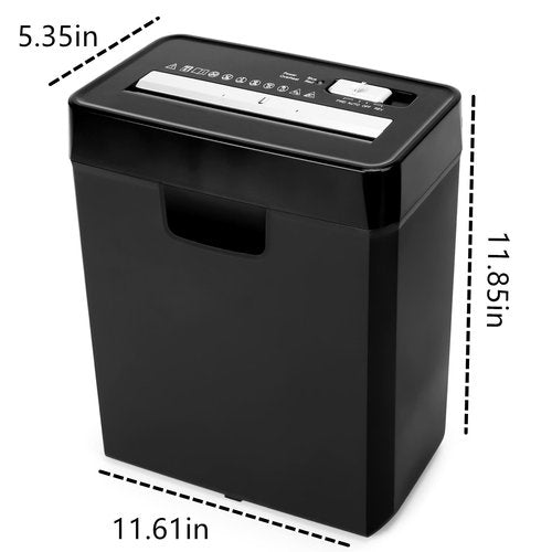 Paper Shredder for Home Use, 8-Sheet StripCut Home Office Shredder, CD/Credit Card Shredder Machine with Overheat Protection, 3.2 Gallons Wastebasket