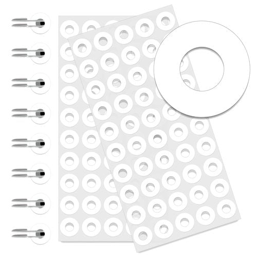 Anylabel 2500 Pack Self-Adhesive Hole Reinforcement Stickers, 1/4" Diameter Hole Punch Reinforcement Labels for School Home and Office, White, Non-Printable